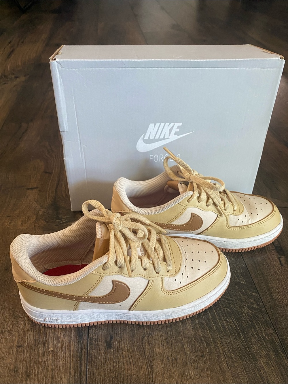 Nike Kids Sneakers Beige White Tan